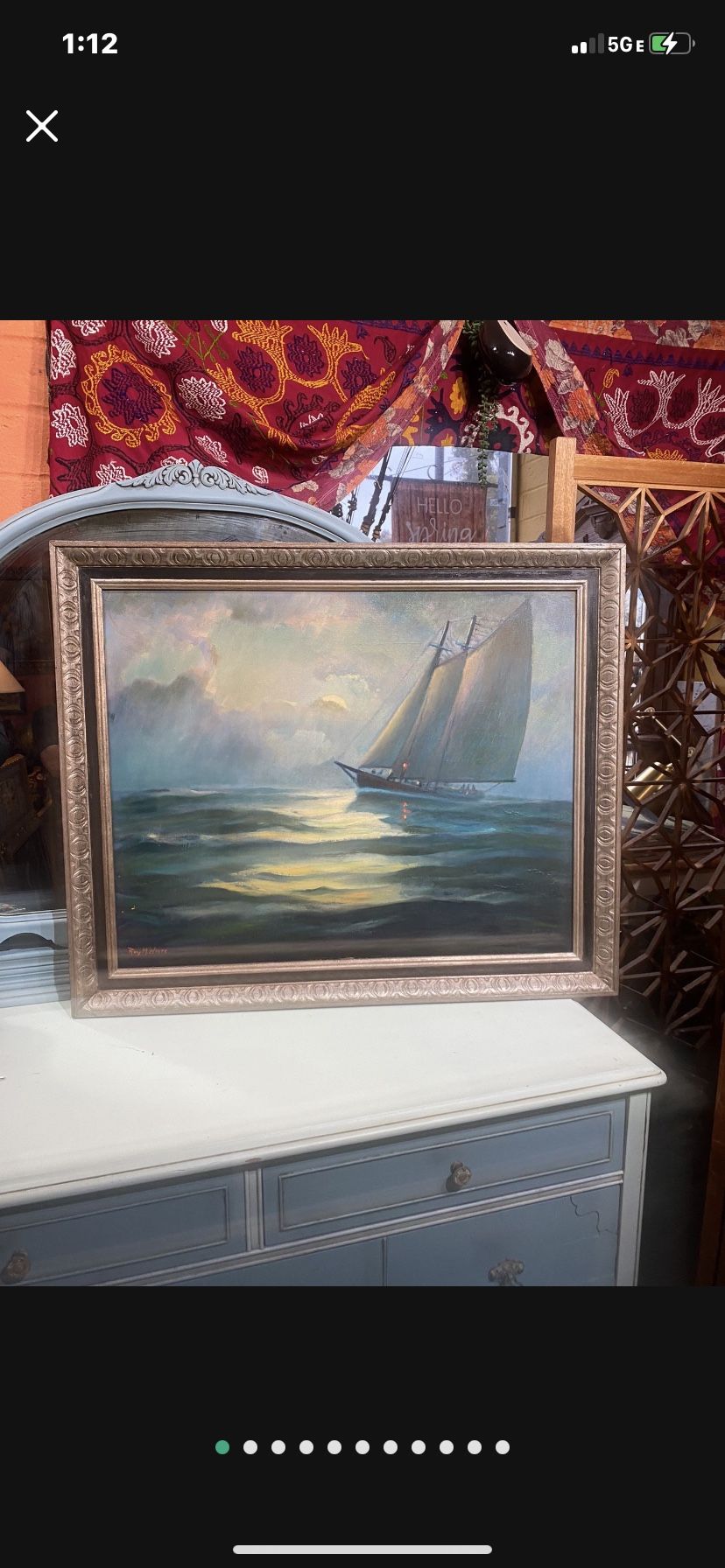 Antique Oil Painting, Signed By The Artist 35 By 29 