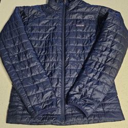 Patagonia Nano Puff Jacket Mens Size Small Blue Primaloft Full Zip Puffer