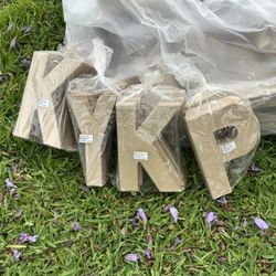 K, Y, P Paper Mache Letters