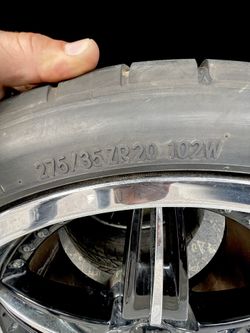 20” Staggered Rims And Tires
