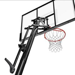 spalding 50” Polycarbonate basketball  Portable hoop