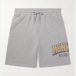  Moncler logo-print shorts Sz XL