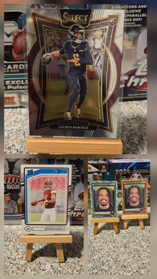 (Qty 3) Jayden Daniels Base Rookie Card Lot