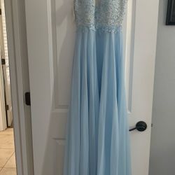 JJS House Light Blue Prom Dress