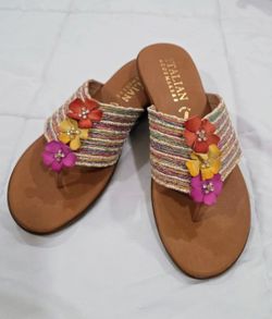 New in the box Italian Thong Sandals
