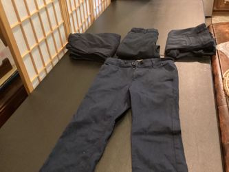 4 Pair Kids Uniform Pants Size 12