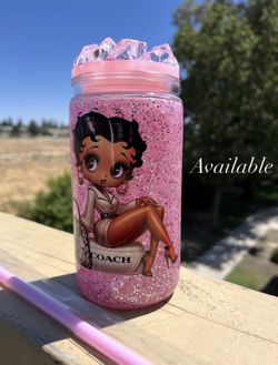 Glitter snow glow Tumblr cup