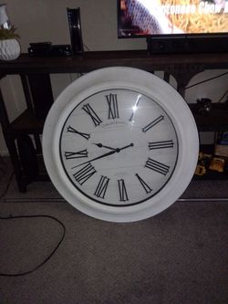 White Sterling NoblevClock