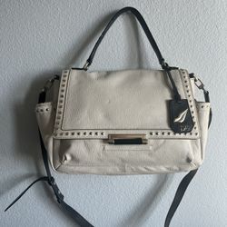 DVF Highline Courier Facet-Stud Satchel Bag