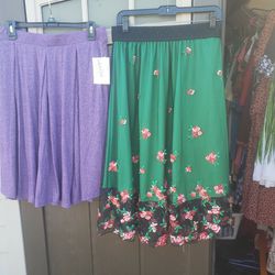 Lularoe Brand Size Large Skirts Lot