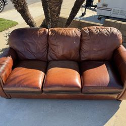 Leather couches
