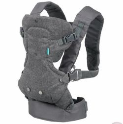 INFANTINO FLIP ADVANCED 4-IN-1 CONVERTIBLE CARRIER, LIGHT GREY