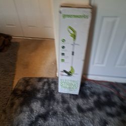 Greenworks Electric String Trimmer 4A 13"cutting Path Brand New  Never Been Used. 