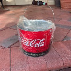 Vintage Coca-Cola Metal Bucket 