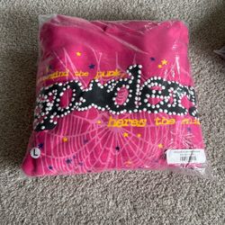 Sp5der Pink Hoodie 