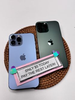 🚀  iPhone 13 Pro Max 5G– Premium Features, Only $5 Down to Start! - Smartphone