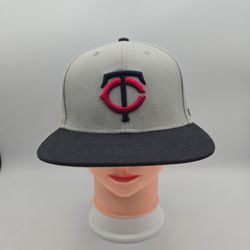 '47 Minnesota Twins MLB Gray/Black Adjustable Snapback Hat American League Patch