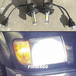 H4 6K Bright White LED Lights For $30