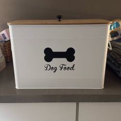 Farmhouse Dog food storage 