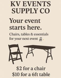 Tables Chairs For Your Next Event