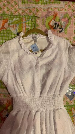 Juniors White Dress
