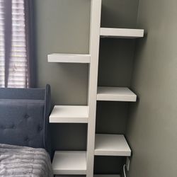 Home Decor White Zig Zag Shelves