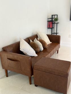 Sofa cama y puff