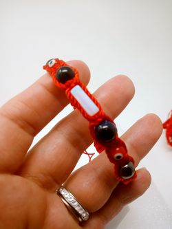 Evil Eye Red Bracelet Moonstone Hematite