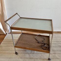 Mid Century Modern Table Cart 