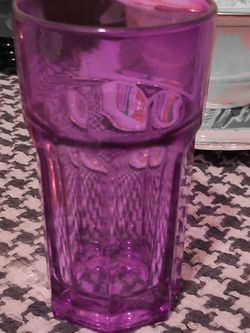 Antique  O.J. Beautiful  purple glass Depression glass