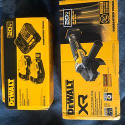 Dewalt Grinder/ Batteries