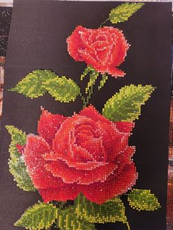 Red Roses Finished Dimond Art 