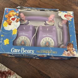Vintage Care Bear Telephone Set From 80s