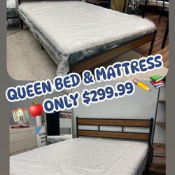 Super Discount! NEW Queen Bed & Mattress 