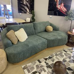 Palermo Curved 2-piece Sectional Sofa