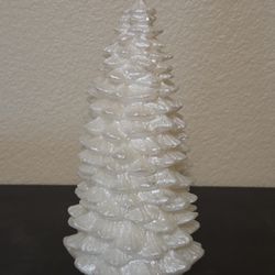 Christmas Tree Candle 9  Inches Tall.