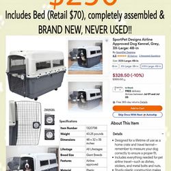 BRAND NEW NEVER USED Dog Kennel
