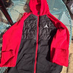 Jordan Black N Red Hoodie 