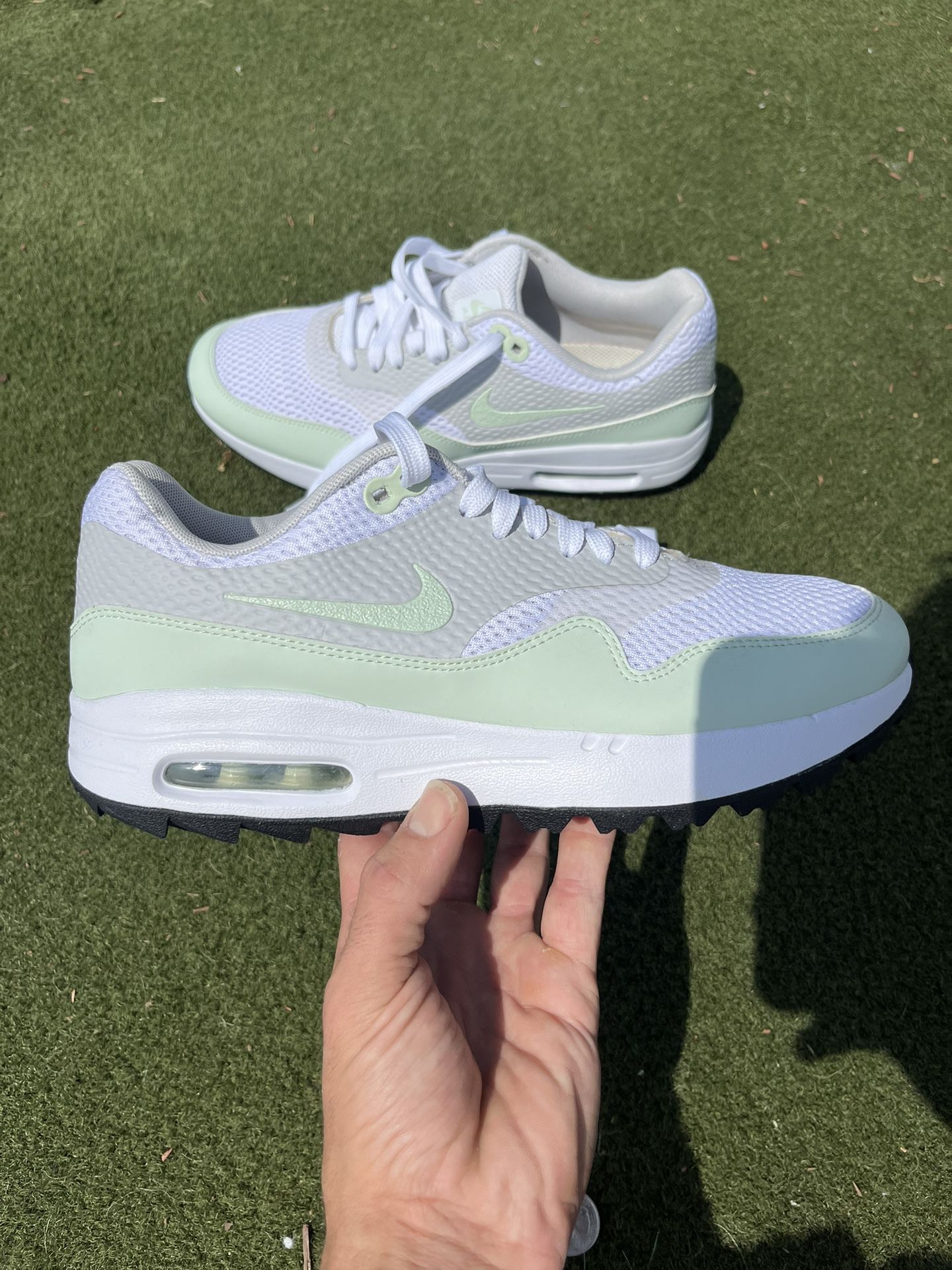 Nike Air Max 1 Golf Shoes-Jade Aura