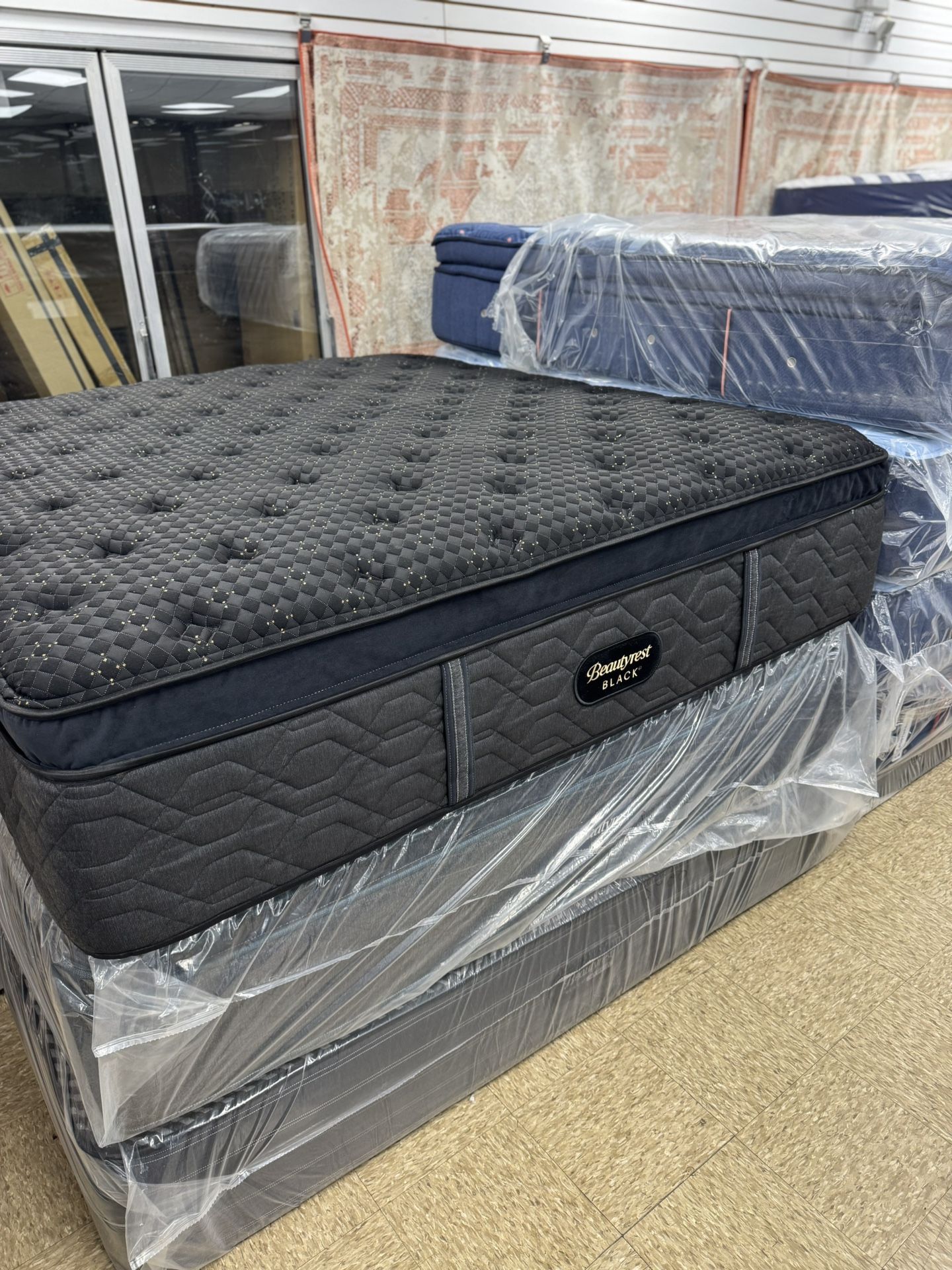Beauteyrest Black Series Three Pillow Top King Size Mattress $699 Only