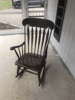 wood rocking chair