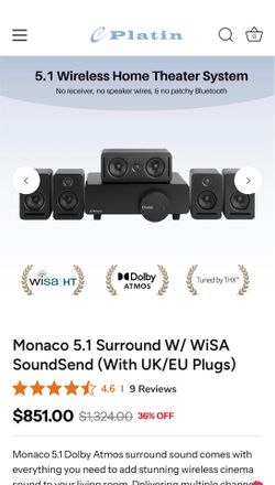 Wireless Home Theater Surround System