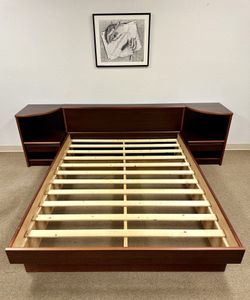 Queen Bed Frame With nightstands