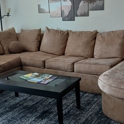 Brown Sectional 