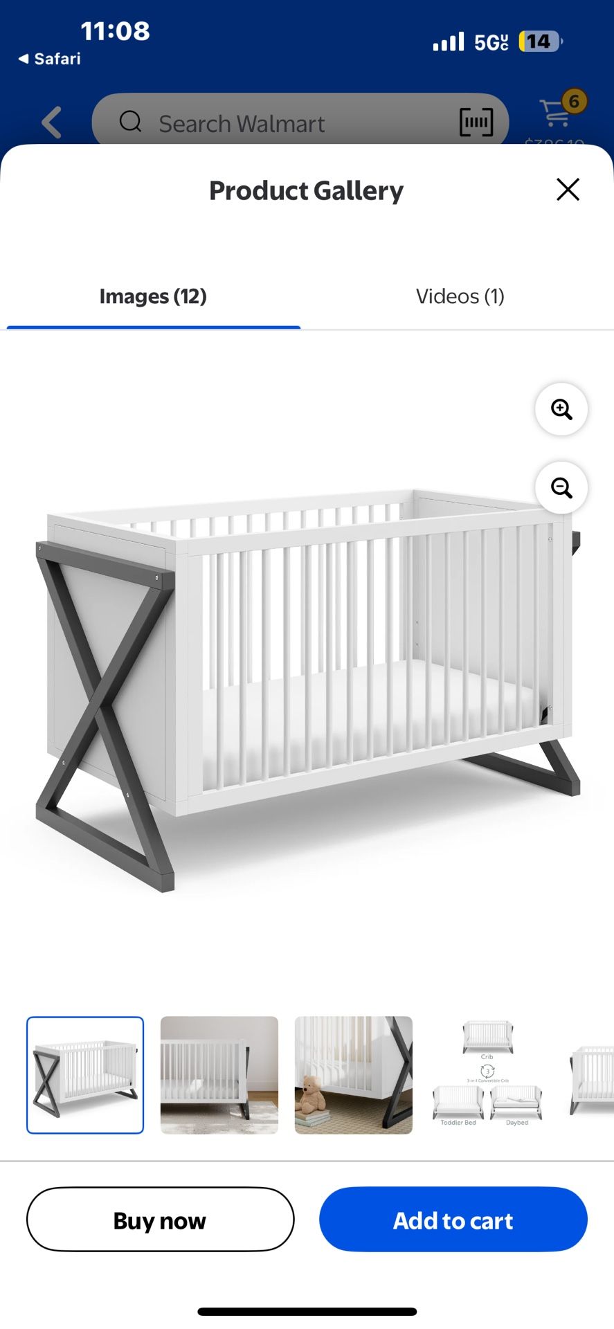 Baby Crib With Mattress