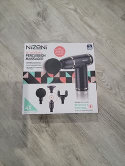 Nizoni Rechargeable Percussion Massager 4 Modes Intensity Control Nodes