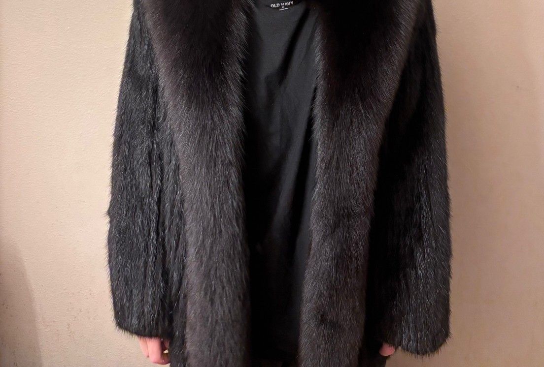 Mink With Fox Trim