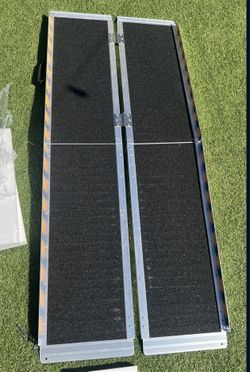 Portable Wheelchair Ramp 6FT, Non-Slip Aluminum Folding Handicap Ramp, Door Threshold Wheelchair Ramps for Home, Wheel Chair Ramp for Home Steps, Scoo