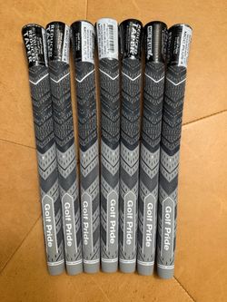 New Golf Pride MCC Plus 4 Standard Gray - Lot of 7 Golf Grips