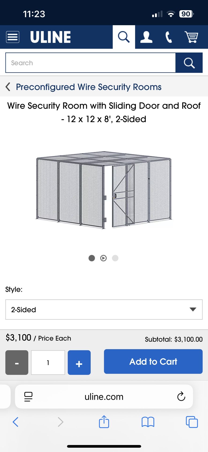 3 Security cages 12x12x8